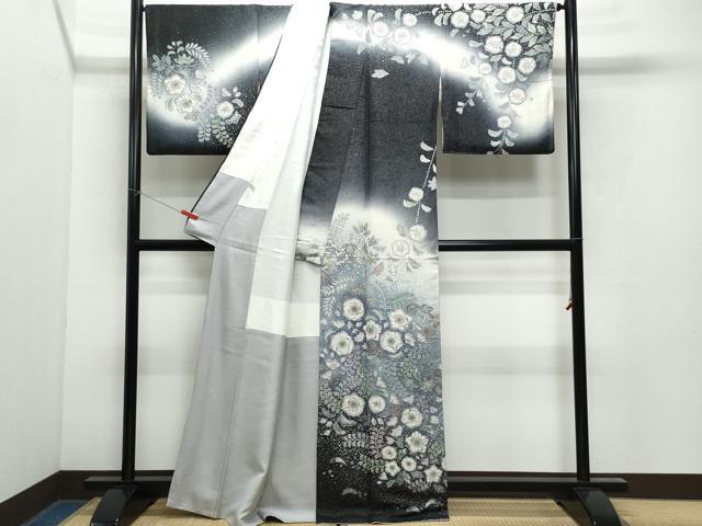 平和屋着物●吉乃一廉　幻の辻が花　訪問着　銀通し地　正絹　逸品　CAAX1139vf