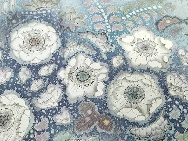 平和屋着物●吉乃一廉　幻の辻が花　訪問着　銀通し地　正絹　逸品　CAAX1139vf
