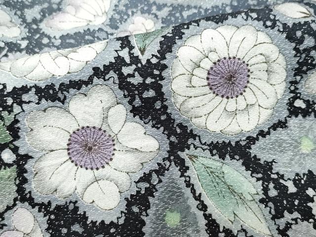 平和屋着物●吉乃一廉　幻の辻が花　訪問着　銀通し地　正絹　逸品　CAAX1139vf