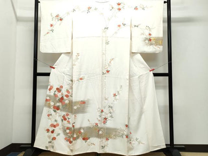 平和屋着物●訪問着 枝花文 金彩 正絹 逸品 CAAX1148vf