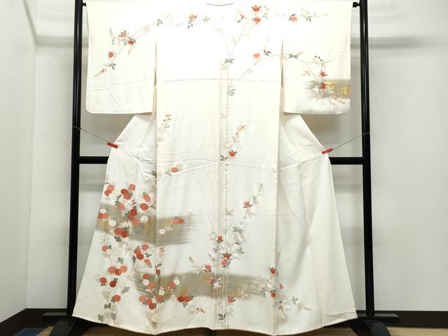 平和屋着物●訪問着 枝花文 金彩 正絹 逸品 CAAX1148vf
