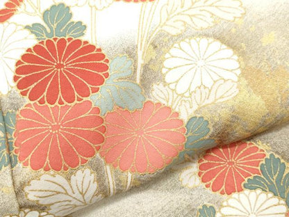 平和屋着物●訪問着 枝花文 金彩 正絹 逸品 CAAX1148vf