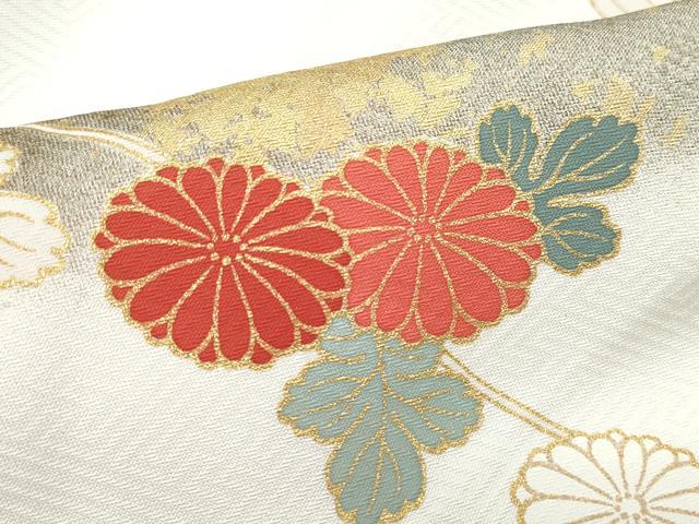 平和屋着物●訪問着 枝花文 金彩 正絹 逸品 CAAX1148vf