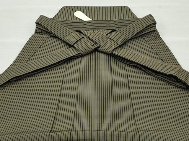 平和屋着物●男性　馬乗り袴　神代仙台平　間道　正絹　逸品　CAAX1156vf