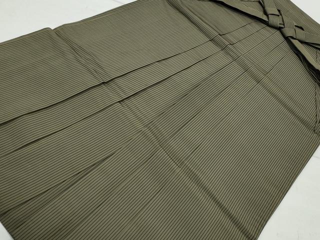 平和屋着物●男性　馬乗り袴　神代仙台平　間道　正絹　逸品　CAAX1156vf