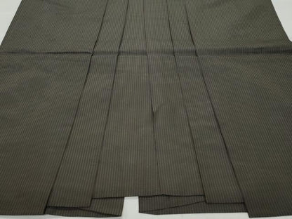 平和屋着物●男性　馬乗り袴　間道　正絹　逸品　CAAX1157vf