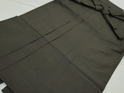 平和屋着物●男性　馬乗り袴　間道　正絹　逸品　CAAX1157vf