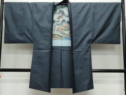 平和屋着物●男性 本場大島紬 アンサンブル 100亀甲 総詰め 正絹 逸品 CAAX1161vf