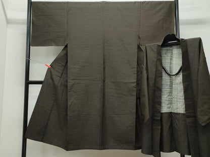 平和屋着物●男性 紬 アンサンブル 吉祥文 正絹 逸品 CAAX1162vf