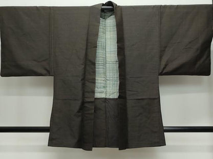 平和屋着物●男性 紬 アンサンブル 吉祥文 正絹 逸品 CAAX1162vf