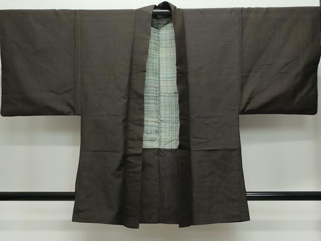 平和屋着物●男性 紬 アンサンブル 吉祥文 正絹 逸品 CAAX1162vf
