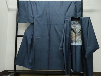 平和屋着物●男性 本場大島紬 アンサンブル 100亀甲 総詰め 正絹 逸品 CAAX1163vf