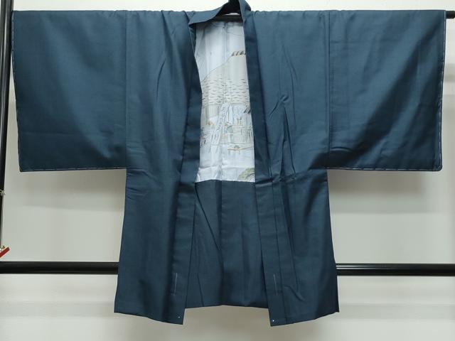 平和屋着物●男性 紬 アンサンブル 100亀甲 正絹 逸品 未使用 CAAX1168vf