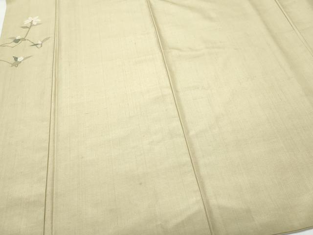 平和屋着物●色留訪問着 紬地 枝花文 正絹 逸品 CAAX1182vf
