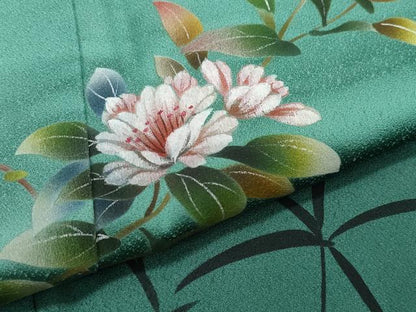 平和屋着物●訪問着 枝花文 暈し染め 正絹 逸品 未使用 CAAX1192vf