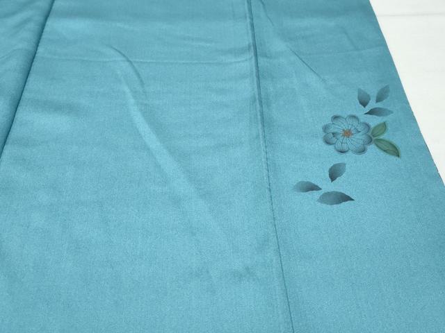 平和屋着物●訪問着　絞り　辻が花　暈し染め　銀通し地　正絹　逸品　CAAX1199vf