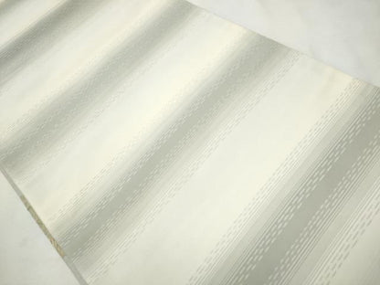 平和屋着物●両面 六通柄袋帯 紬地 道長唐草文 金糸 正絹 逸品 CAAX1307hy