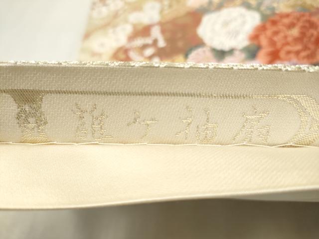 平和屋着物●六通柄　本袋帯　誰が袖扇　金糸　正絹　逸品　CAAX1493hy