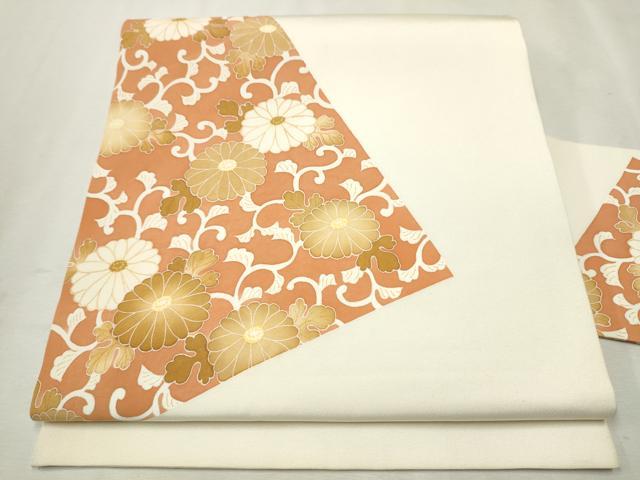 平和屋着物●九寸名古屋帯 菊唐草文 正絹 逸品 CAAX1506hy