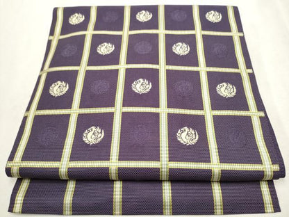 平和屋着物●本場筑前博多織 八寸名古屋帯 吉野間道 正絹 逸品 CAAX1524hy