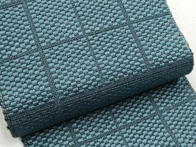 平和屋着物●男性 角帯 市松文様 正絹 逸品 CAAX1539hy