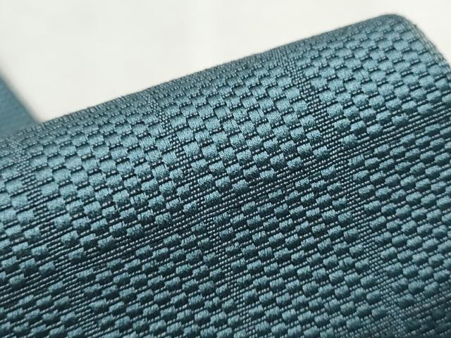 平和屋着物●男性 角帯 市松文様 正絹 逸品 CAAX1539hy
