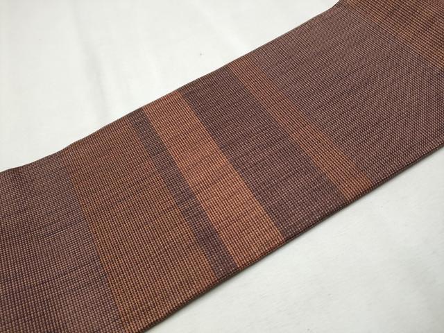 平和屋着物●ワンタッチつけ帯　格子柄　金糸　正絹　逸品　CAAX1550hy