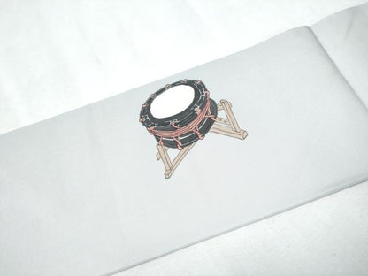 平和屋着物●塩瀬　九寸名古屋帯　作家物　手描き　太鼓　正絹　逸品　CAAX1592hy