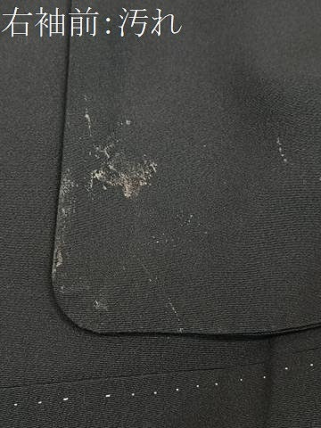 平和屋着物■豪華黒留袖　駒刺繍　御所車花文　金彩　正絹　逸品　CAAX1907xe