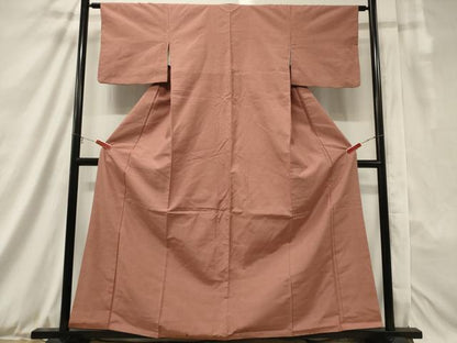 平和屋着物■上質な紬 曙色 正絹 逸品 CAAX2071in