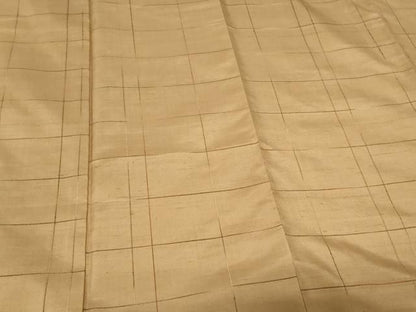 平和屋着物■上質な紬 格子柄 正絹 逸品 CAAX2231in
