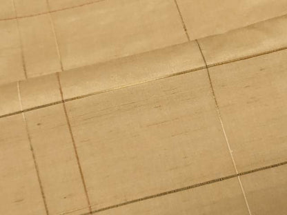 平和屋着物■上質な紬 格子柄 正絹 逸品 CAAX2231in