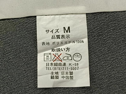 平和屋着物▽小紋　単衣　色紙草花文　黒地　洗える着物　CAAX2436xi