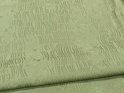 平和屋着物▽上質な色無地 単衣 草花地紋 黄海松茶 正絹 逸品 CAAX2454xi