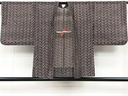平和屋着物▽スリーシーズン 春夏秋 塵除け 羽織 総レース 草花文 正絹 逸品 CAAX2455xi