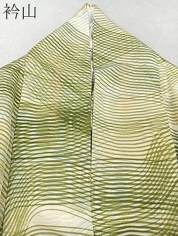 平和屋着物▽上質な小紋 単衣 幾何学文 正絹 逸品 CAAX2456xi
