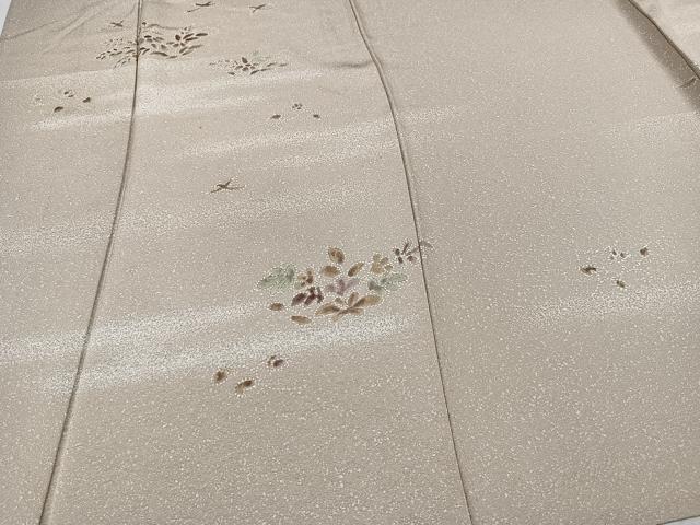 平和屋着物▽訪問着 単衣 草花文 正絹 逸品 CAAX2457xi