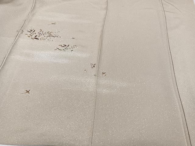平和屋着物▽訪問着 単衣 草花文 正絹 逸品 CAAX2457xi