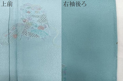 平和屋着物▽中国三大刺繍 スワトウ刺繍 総刺繍 訪問着 単衣 貝桶花文 正絹 逸品 CAAX2461xi