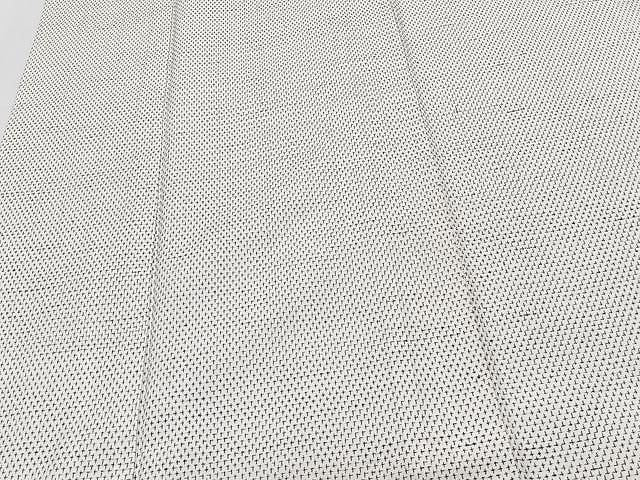 平和屋着物▽上質な紬 単衣 十字絣 正絹 逸品 CAAX2463xi