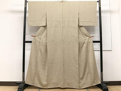 平和屋着物▽江戸小紋　単衣　敷松葉　正絹　逸品　CAAX2474xi