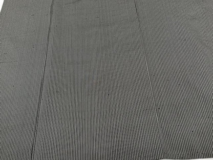 平和屋着物▽玉繭紬 単衣 縞 証紙付き 正絹 逸品 CAAX2475xi