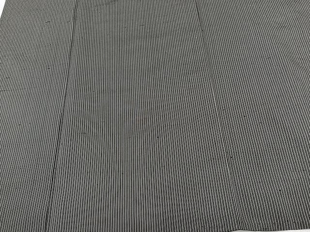 平和屋着物▽玉繭紬 単衣 縞 証紙付き 正絹 逸品 CAAX2475xi