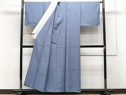平和屋着物▽上質な紬 単衣 紅掛花色 正絹 逸品 CAAX2482xi