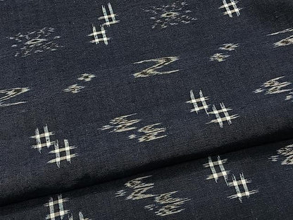平和屋着物▽本場琉球絣紬　単衣　正絹　逸品　CAAX2485xi