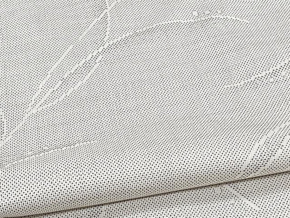 平和屋着物▽本場大島紬 白大島 単衣 ９マルキ 抽象文様 正絹 逸品 CAAX2489xi