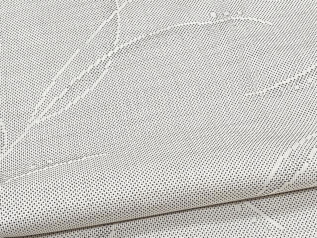 平和屋着物▽本場大島紬 白大島 単衣 ９マルキ 抽象文様 正絹 逸品 CAAX2489xi