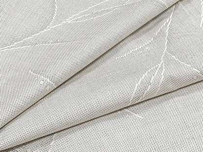 平和屋着物▽本場大島紬 白大島 単衣 ９マルキ 抽象文様 正絹 逸品 CAAX2489xi