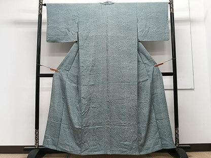 平和屋着物▽江戸小紋 単衣 風景花文 正絹 逸品 CAAX2493xi