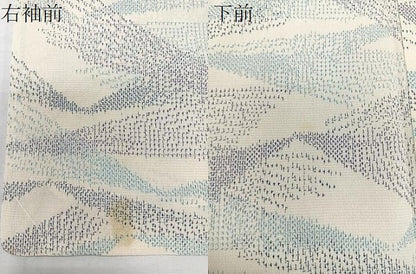 平和屋着物▽本塩沢　単衣　抽象文様　正絹　逸品　CAAX2495xi